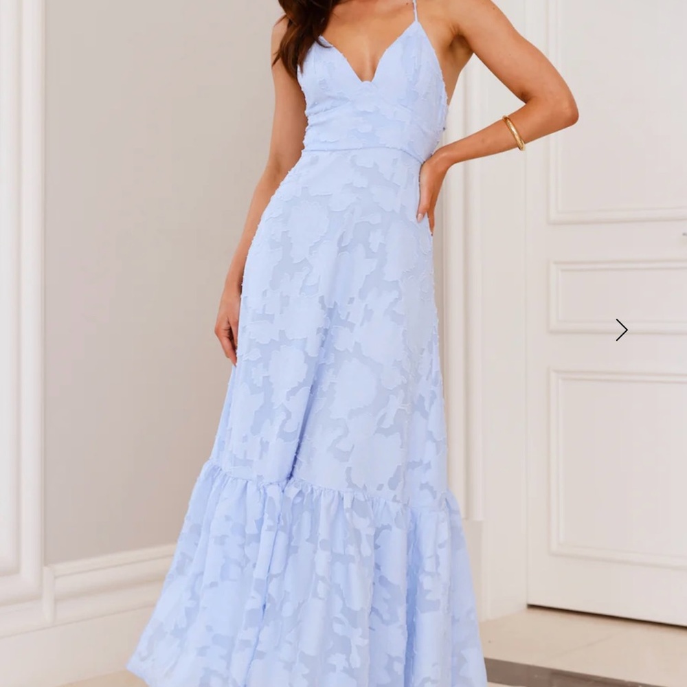 HELLO MOLLY - ELARA Light Blue Maxi Dress